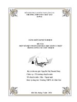 SKKN  các giải pháp giáo dục học sinh cá biệt ở trường THPT số 1 huyện bát xát năm học 2013 2014 