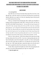 SKKN dạy học môn ngữ văn theo hướng tích hợp góp phần đổi mới phương pháp dạy học và nâng cao chất lượng dạy và h 