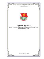 BÌA TÀI LIỆU ĐẠI HỘI