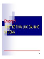 Thủy văn công trình  Chương 5