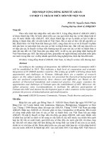 HỘI NHẬP CỘNG ĐỒNG KINH TẾ ASEAN: CƠ HỘI VÀ THÁCH THỨC ĐỐI VỚI VIỆT NAM