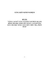 Sáng kiến kinh nghiệm SKKN nâng cao kĩ năng giải bài tập phần quang hình cho học sinh lớp 9 bằng cách hướng dẫn cho học sinh cách thức điều tra, phân tích 
