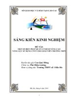 SKKN  một số biện pháp quản lí nhằm nâng cao năng lực sử dụng công nghệ thông tin cho giáo viên trường THPT 