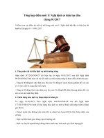 Tổng hợp điểm mới 11 Nghị định có hiệu lực đầu tháng 01/2017