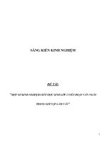 Sáng kiến kinh nghiệm SKKN một số giải pháp giúp học sinh lớp 2 có khả năng viết văn 