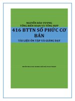 Tuyển tập 651 bài tập trắc nghiệm số phức cơ bản và nâng cao  Nguyễn Bảo Vương