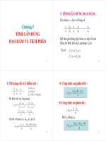 Chương 5: Tính gần đúng đạo hàm tích phân[Phương pháp tính- BKHCM]