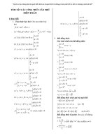 Tóm tắt công thức toán cấp 3