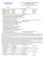 một số đề thi thử tốt nghiệp anh văn 2017 tham khảo