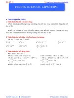 CHƯƠNG III  dãy số   cấp số 