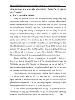 HỌC SINH HÃY NÓI KHÔNG VỚI THUỐC LÁ TRONG TRƯỜNG HỌC