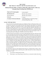 ĐỀ CƯƠNG HỌC PHẦN LÝ THUYẾT CHUYÊN NGÀNH NÂNG CAO