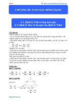 HH CHƯƠNG III  TAM GIÁC ĐỒNG DẠNG 