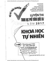 Bộ đề trắc nghiệm luyện thi THPT quốc gia 2017 (các môn khoa học tự nhiên)