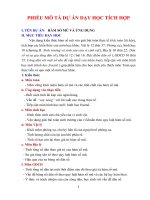 Phiếu mô tả bài thi liên môn giáo viên môn toán THPT