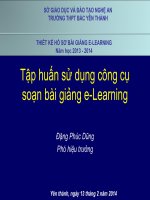 Tập huấn sử dụng công cụ soạn bài giảng e-Learning