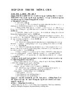 đáp án môn lịch sử 12