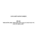 Sáng kiến kinh nghiệm SKKN bồi dưỡng học sinh giỏi lớp 5 giải các bài toán về chuyển động đều 