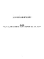 Sáng kiến kinh nghiệm SKKN một số kinh nghiệm nâng cao thành tích trong bộ môn thể dục THPT 