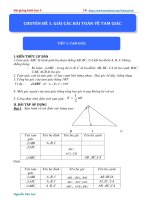 CHUYÊN đề 5  GIẢI các bài TOÁN về TAM GIÁC 