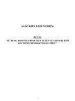 Sáng kiến kinh nghiệm SKKN môn toán THPT sử dụng phương trình tiếp tuyến của đồ thị hàm số chứng minh bất đẳng thức 
