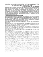 HỢP ĐỒNG QUYỀN CHỌN TRONG PHÒNG NGỪA RỦI RO HỐI ĐOÁI – VẤN ĐỀ LÝ LUẬN VÀ THỰC TIỄN TẠI VIỆT NAM