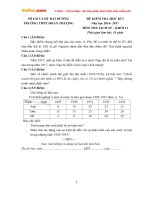 Đề thi học kì 1 môn Lịch sử lớp 11 trường THPT Đoàn Thượng, Hải Dương năm học 2016 - 2017