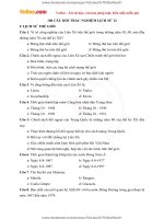 100 câu hỏi TRẮC NGHIỆM LỊCH sử 12 