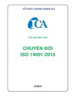 Chuyển đổi ISO 14001 2015