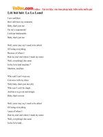 Lời bài hát: La La Land - Demi Lovato