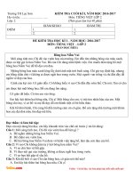 Đề thi học kì 1 môn Tiếng Việt lớp 2 trường tiểu học Lục Sơn, Bắc Giang năm 2016 - 2017