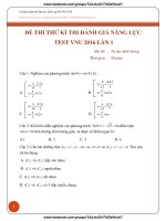 BAI THI TU DUY DINH LUONG LAN 1  THI DANH GIA NANG LUC 