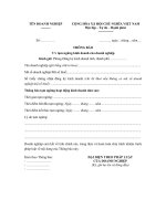 Mẫu thông báo tạm ngừng kinh doanh của doanh nghiệp