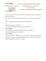 Đề thi học kì 1 môn Ngữ văn lớp 7 Phòng GD&ĐT Ninh Hòa, Khánh Hòa năm học 2016 - 2017