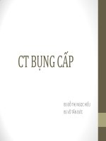CT bung cap  BS Võ Tấn Đức Đỗ Thị Ngọc Hiếu