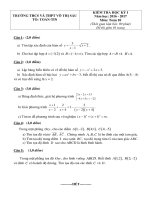 Đề thi học kì 1 môn Toán lớp 10 trường THCS&THPT Võ Thị Sáu, Phú Yên năm học 2016 - 2017