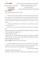 Đề thi học kì 1 môn Ngữ văn lớp 8 Phòng GD&ĐT Ninh Hòa, Khánh Hòa năm học 2016 - 2017