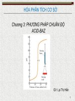 phương pháp chuẩn độ axit bazo
