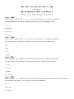 Đề thi thử môn tiếng anh – đề số  (4) 