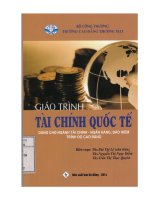 giáo trình tài chính quốc tế