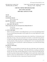 Đề cương chi tiết học phần Kinh tế vĩ mô (đại học Lạc Hồng)