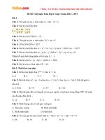 Đề thi Violympic Toán lớp 8 vòng 12 năm 2016 - 2017