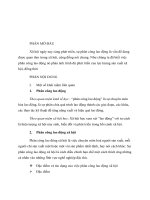 XÃ hội học NÔNG THÔN CHUYÊN đề sự PHÂN CÔNG LAO ĐỘNG TRONG xã hội 