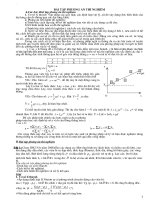 Bài tập phương án thì nghiệm vật lý