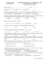 DE THI MON TOAN LOP 11 A