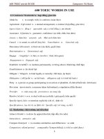 Tổng hợp 600 từ vựng Toeic