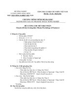 Đề cương chi tiết học phần Chuyên đề tâm lý nông dân (Học viện Nông nghiệp Việt Nam)