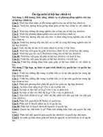 Ôn tập môn xã hội học chính trị va môn giới 