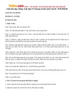 Giải bài tập Tiếng Anh lớp 9 Chương trình mới Unit 8: TOURISM