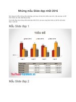 Những mẫu Slide đẹp nhất 2016